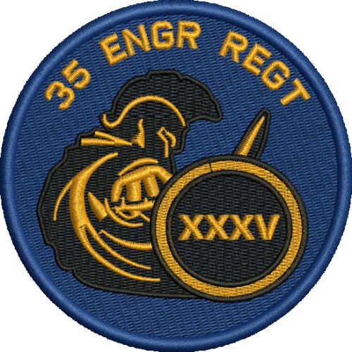 35 Engr Regt Embroidered Badge
